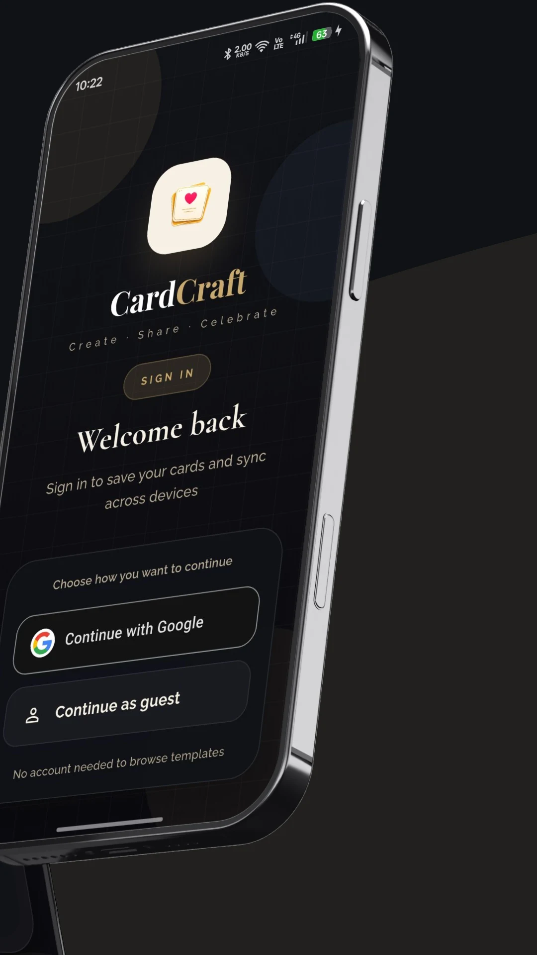 CardCraft screenshot